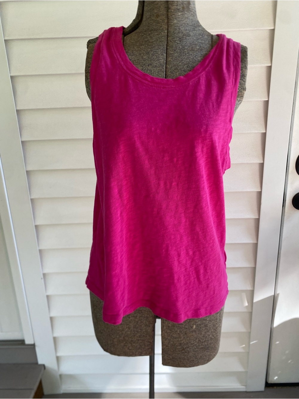 J. Crew Bright Pink Sleeveless Tank Top